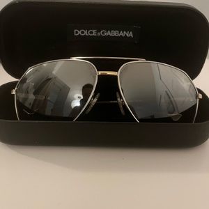 Dolce and Gabbana aviators, perfect condition, no scratches with original case